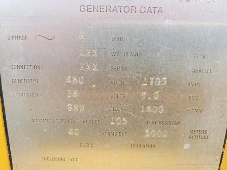 1995 Caterpillar SR-4 - Caterpillar Generators