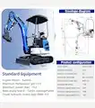 2025 LADYS DY18 Mini Excavator EPA Kubota Engine Diesel Mini Excavators For Sale - LADYS Excavators