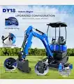 2025 LADYS DY18T Mini Excavator EPA Kubota Engine Diesel Mini Excavators For Sale - LADYS Excavators
