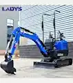 2025 LADYS LA16Pro Mini Excavator EPA Kubota Engine DieselMini Excavators For Sale - LADYS Excavators