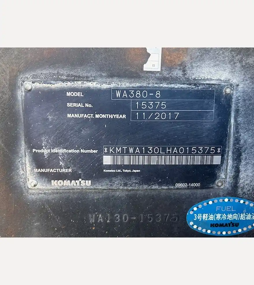 2017 Komatsu WA380-8 - Komatsu Loaders - komatsu-loaders-wa380-8-94e4b109-9.jpg