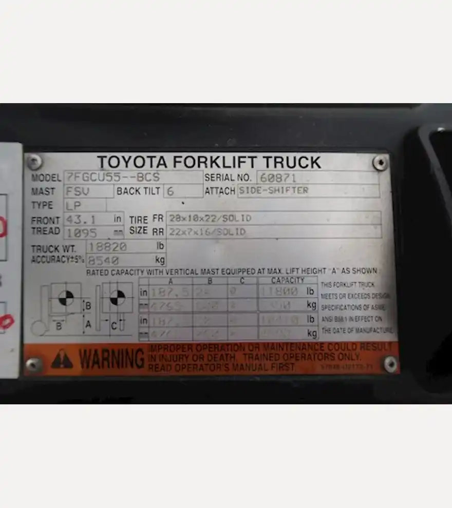 2005 Toyota 7FGCU55-BCS - Toyota Forklifts - toyota-forklifts-7fgcu55-bcs-d48915b2-7.JPG