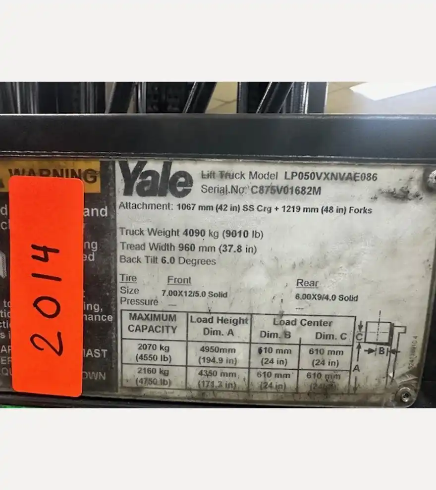 2014 Yale LP050VXNVAE086 - Yale Forklifts - yale-forklifts-lp050vxnvae086-633bf205-3.jpg