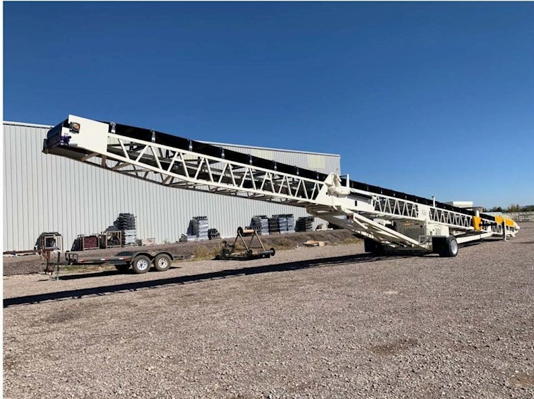  JP 36X100 HYDRAULIC RADIAL STACKING CONVEYOR - JP Aggregate Equipment