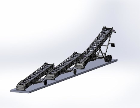  JP 36X80 RADIAL STACKING CONVEYOR - JP Aggregate Equipment